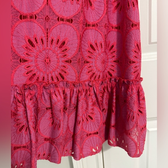 Trina Turk Hot Pink Lace dress, size 4. Perfect for valentines and spring! - Picture 3 of 5